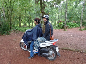 A very rainy motorbike tour!