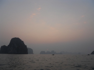 Sunset over Bai Tu Long Bay