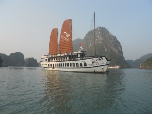 Our boat for the Halong Cruise