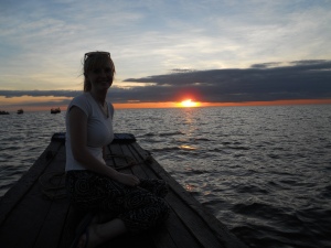 Sunset over the Tonle Sap