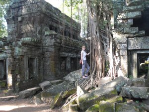 Ta Prohm or 'the tree temple', of Tomb Raider fame