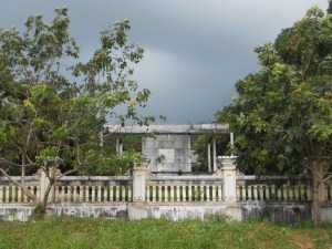 Abandoned colonial villa