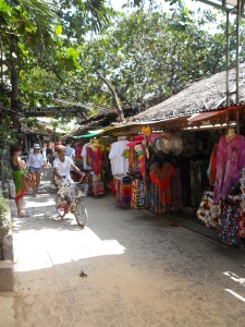 The tree-lined streets of Phi Phi