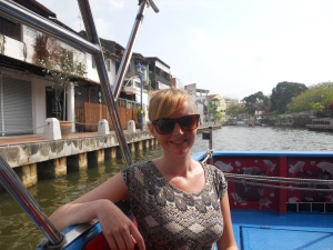 Enjoying a boat ride