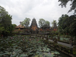 Ubud's Puri Saren Agung (Water Palace), set amidst the lily ponds.
