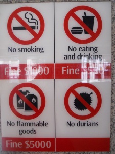 Singapore rules - some familiar, some uniquely Asian!