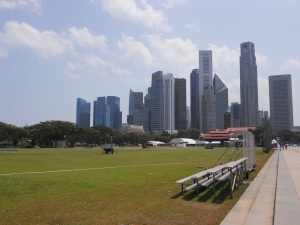 Open spaces in downtown Singapore