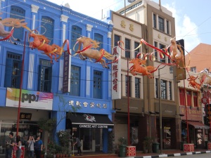 New year decorations (2014 is year of the horse) in Chinatown